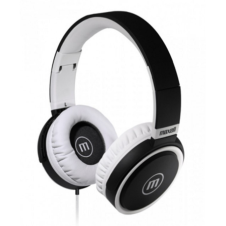 HEADSET MAXELL HP-B52 3.5MM BLACK/WHITE  W/MIC 347855 (AURICULAR) 