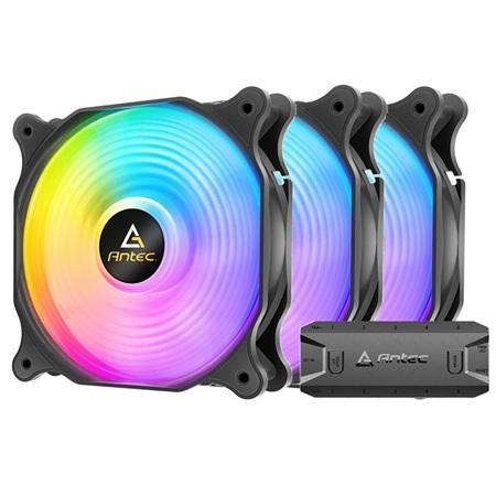 VENTILADOR ANTEC NEON F12 RACING ARGB 3 PACK