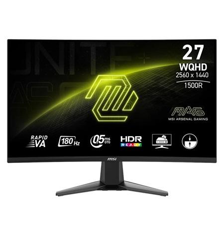 MONITOR MSI MAG 27" 27CQ6F 180HZ CURVO WQHD 2560X1440 HDMI-DP 9S6-3CD91M-001