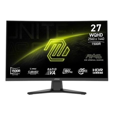 MONITOR GAMING MSI MAG 27" 275CQF E18 CURVO 2560x1440 180HZ DP/HDMI 9S6-3CE91H-004 