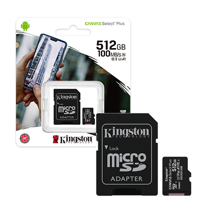 MEMORIA MICRO SD KINGSTON CANVAS SDCS2/512GB