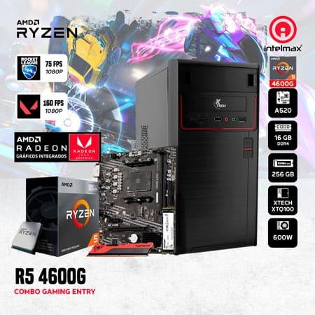 PC GAMING RYZEN 5 4600G/16GB RAM/256GB SSD