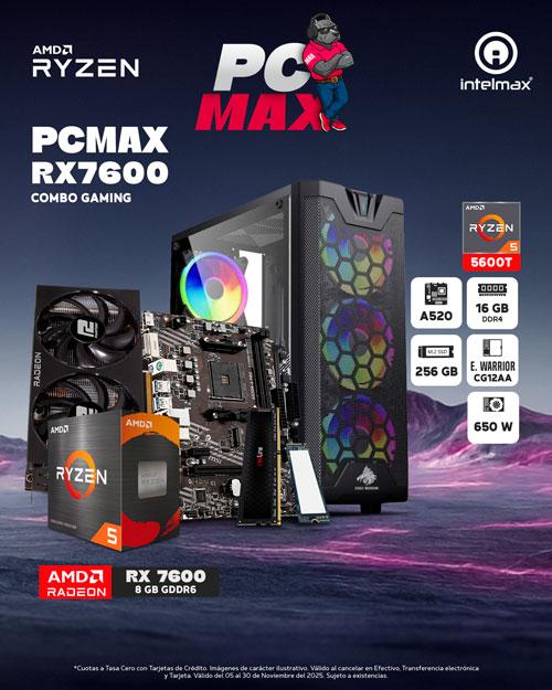 PC GAMING RYZEN 5 5600T/RX 9060XT/16GB RAM /256GB SSD