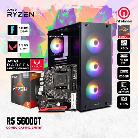 PC GAMING AMD RYZEN 5 5600GT/16GB RAM/256GB SSD/SIN SO