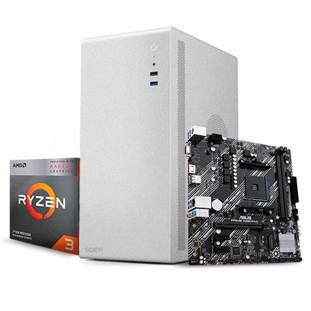 PC MAX 3200 STANDAR AMD RYZEN 3 3200G A520M-K SSD 512GB RAM 16GB DDR4/600W/CON TECLADO Y MOUSE SIN SO
