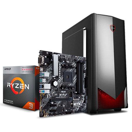 PC MAX 3200G RYZEN 3 3200G - B450M RAM 16GB SSD 256GB - 500W SIN OS