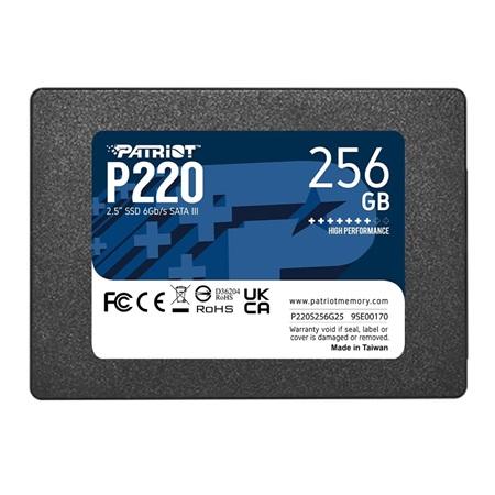 SSD PATRIOT P220 256B SATA  2.5 