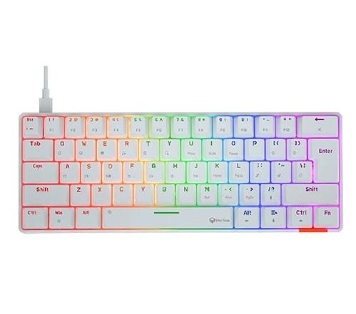 TECLADO MECANICO GAMING MEETION USB-C MK005 WHITE