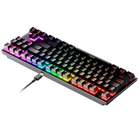 TECLADO MECANICO GAMING FANTECH MK856 MAXFIT87 RGB BLACK