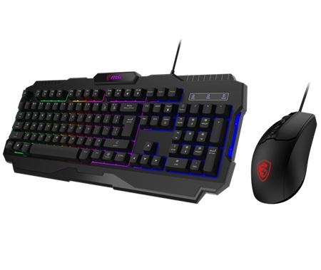 COMBO DE TECLADO Y MOUSE GAMING MSI FORGE GK100 S11-04US20L