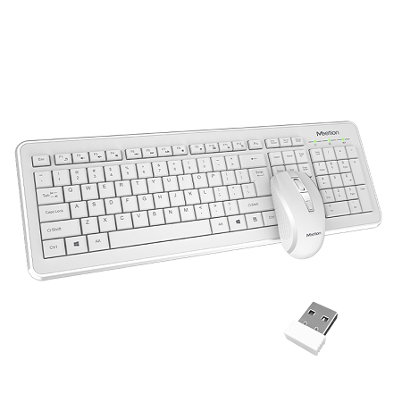 COMBO DE TECLADO Y MOUSE INALAMBRICO MEETION C4120 WHITE