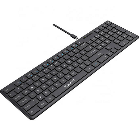 TECLADO HAVIT MULTIMEDIA KB252 USB TIPO C HVKB-KB252-BK