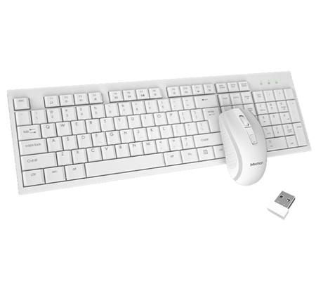 COMBO DE TECLADO Y MOUSE INALAMBRICO MEETION C4120LITTLE WHITE