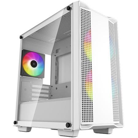 CASE GAMER DEEPCOOL CC360 ARGB MICRO ATX VIDRIO TEMPLADO/ 3 VENTILADORES 140MM WHITE