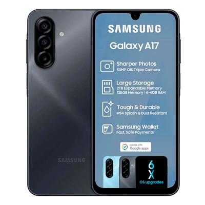 CELULAR SAMSUNG GALAXY A17 /4GB RAM/ 128GB ROM/ BLACK