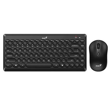 COMBO DE TECLADO Y MOUSE INALAMBRICO GENIUS LUXEMATE Q8000 SP BLACK 31340013401
