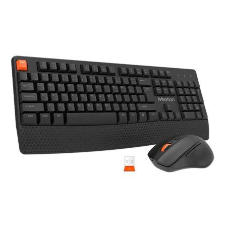 COMBO DE TECLADO Y MOUSE INALAMBRICO MEETION C4130 2.4GHZ BLACK