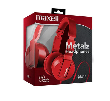 HEADSET MAXELL METALZ RUBY 3.5MM W/MIC SMS-10 (AURICULAR) 