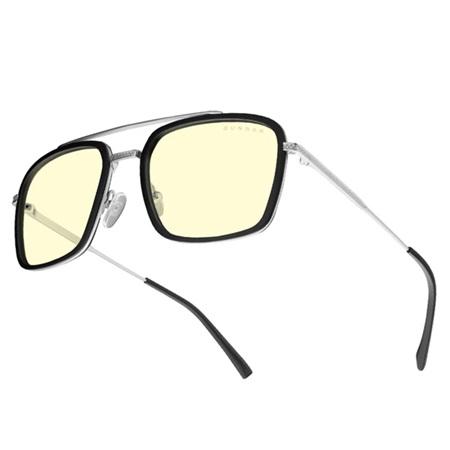 LENTES GUNNAR BARRON SILVER AMBER BAR-05001