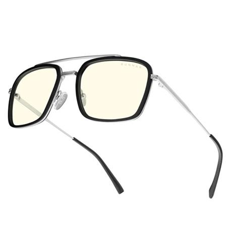 LENTES GUNNAR BARRON SILVER CLEAR BAR-05009