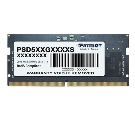 MEMORIA RAM PATRIOT SO-DIMM DDR5 5600MHZ 16GB UDIMM PSD516G560081 SL