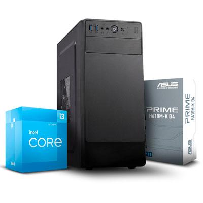 PC MAX INTEL CORE I3-12100 256GB SSD 8GB RAM CASE DE OFICINA 