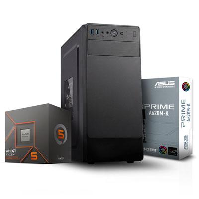 PC MAX RYZEN 5 8500G 512GB SSD 16GB RAM DDR5 CASE DE OFICINA 