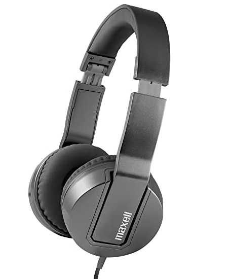 HEADSET MAXELL SOLID 2 METALZ MID SIZE TUNGSTEN 3.5 MM GRAY W/MIC (AURICULAR) 