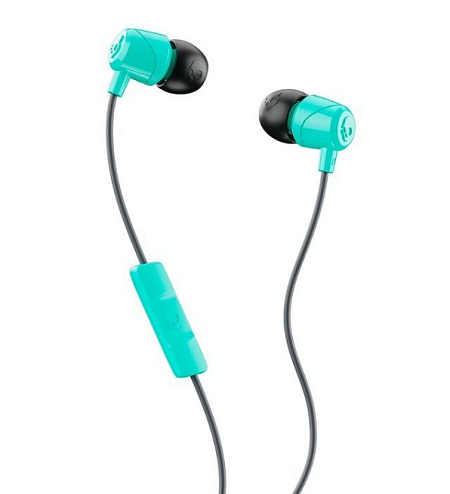 AUDIFONOS CON MICROFONO SKULLCANDY JIB MINT/BLACK/MINT W/MIC 1/ S2DUY-L675