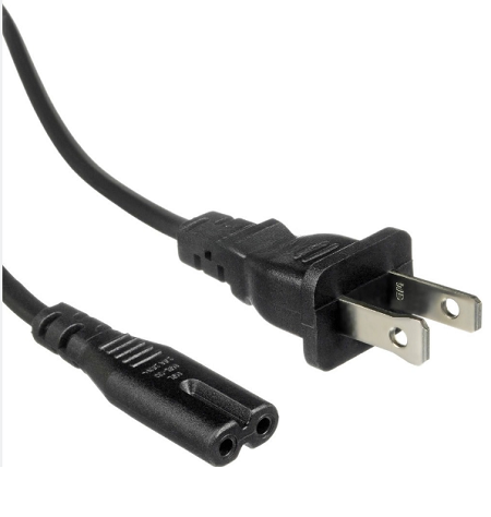 CABLE DE PODER PARA IMPRESOR ETOUCH  2 PINES ITEM #100200