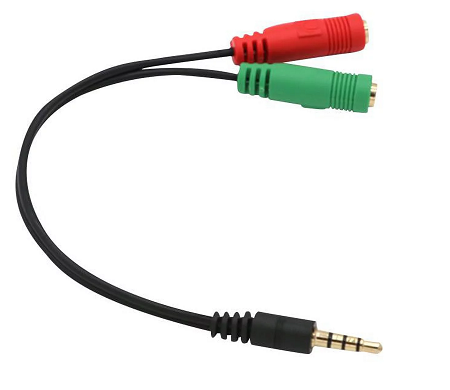 CABLE AUDIO VCOM 3.5MM (MACH) A 3.5MM (HEMB) DUAL MIC/AUDIO M518