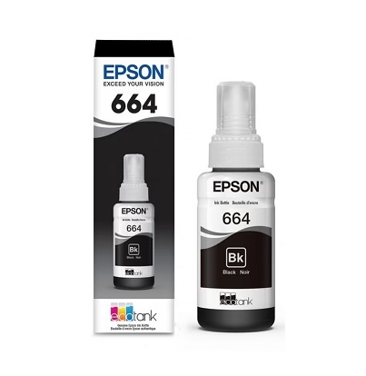 BOTE DE TINTA EPSON T664 NEGRO T664120