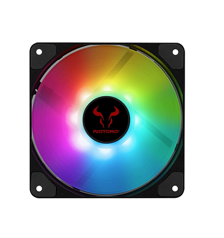 VENTILADOR RIOTORO QUIET STORM RGB 120MM ADDRESSABLE LED