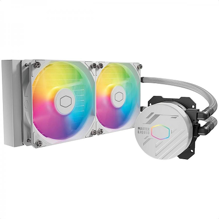 ENFRIAMIENTO LIQUIDO COOLER MASTER 240L CORE ARGB MLW-D24M-A18PZ-RW WHITE 