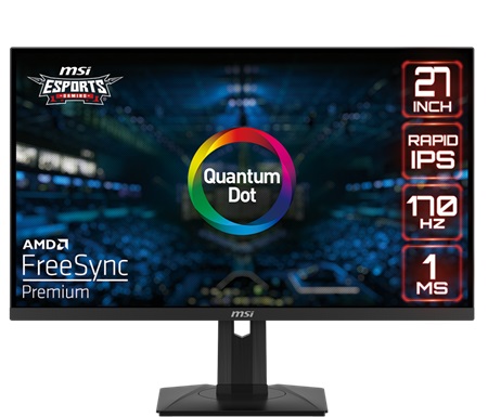 MONITOR MSI 27" G27QPF 170HZ CURVO QD 2560X1440 HDMI-DP 9S6-3CC29H-027