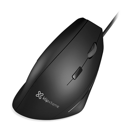 MOUSE VERTICAL KLIP XTREME USB ULTRA ERGONOMICO KMO-505