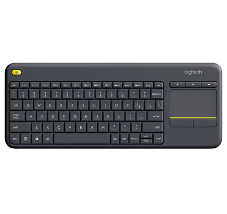 TECLADO USB LOGITECH K400 PLUS SPANISH BLACK 