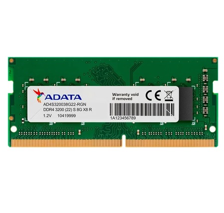 MEMORIA RAM ADATA DDR4, 3200MHZ 8GB AD4S32008G22-SGN