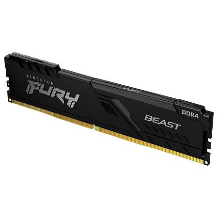 MEMORIA KINGSTON FURY DE 8GB 3200MHZ DDR4 CL16DIMM BEAST BLACK KF432C16BB/8	