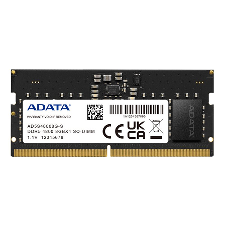 MEMORIA RAM ADATA DDR5 4800 MHz 8GB/ SO-DIMM AD5S48008G-S 