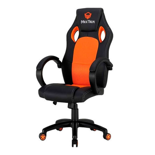 SILLA GAMER NEGRO NARANJA MEETION MT-CHR05