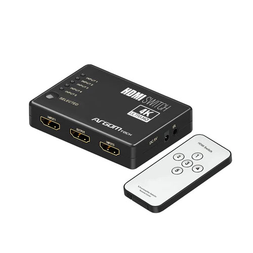 SWITCH 5 PUERTOS HDMI ARGOM 4K ULTRA ARG-AV-5125