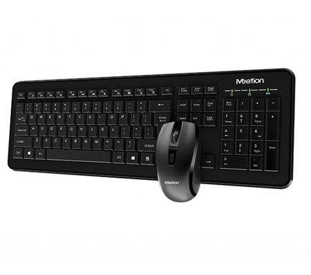 COMBO DE TECLADO Y MOUSE INALAMBRICO MEETION C4120LITTLE BLACK