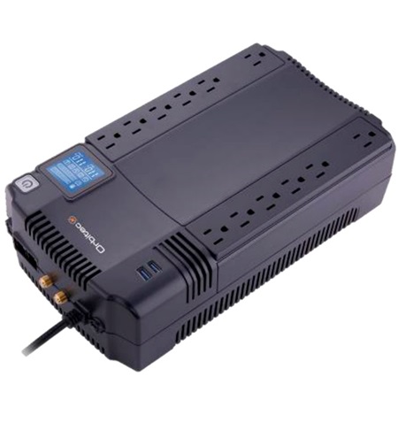 UPS ORBITEC 1000VA/600W TU-1012LCD USB-PORT 12 NEMAS 15R