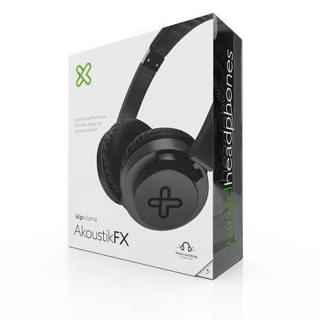 HEADSET KLIP XTREME AKOUSTIK FX KHS-851BK 3.5MM BLACK (AURICULAR)  