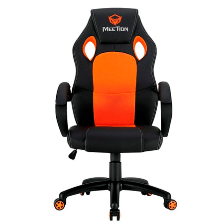 SILLA GAMER NEGRO NARANJA MEETION MT-CHR05