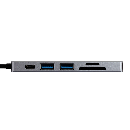 HUB VCOM TIPO C 6 EN 1  HDMI+USB3.0+USB2.0+TF+SD+PD VCOM CU4282