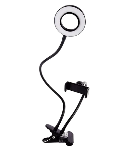 ARO DE LUZ LED PARA SELFIE 3.5" ARGOM CLIP-ON PRO ARG-LP-9300BK