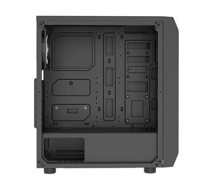 CASE GAMER DE MEDIA TORRE RGB AERO CG80 BLACK