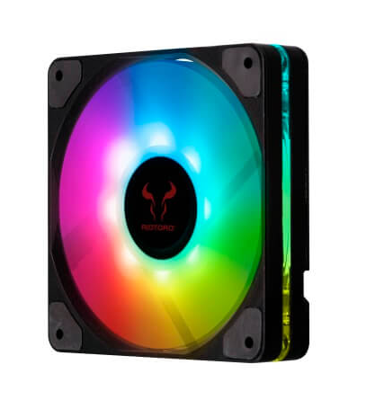 VENTILADOR RIOTORO QUIET STORM RGB 120MM ADDRESSABLE LED